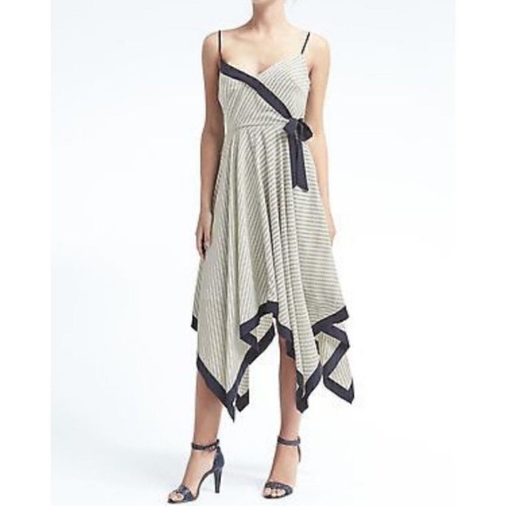 Faux Wrap Handkerchief Dress 4